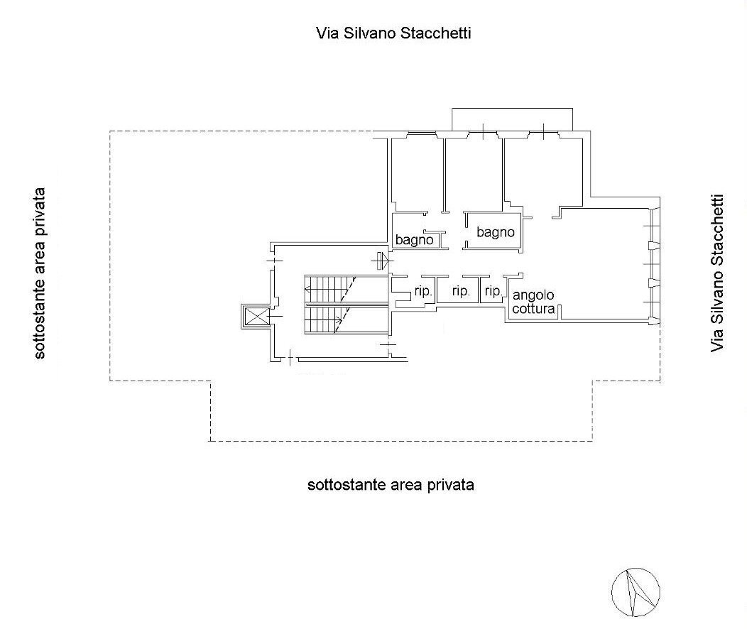 Appartamento via Silvano Stacchetti, 7, Genova (zona Quarto) - planimetria 1