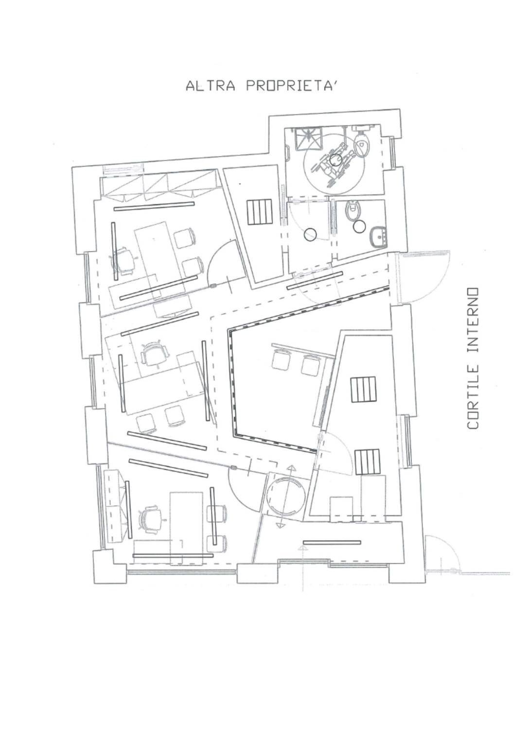 Shop via Massimo d'Azeglio, 20, Busca - floor plans 1