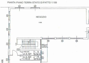 Planimetria - Negozio via Pietro Ruggeri da Stabello, Bergamo - foto 15