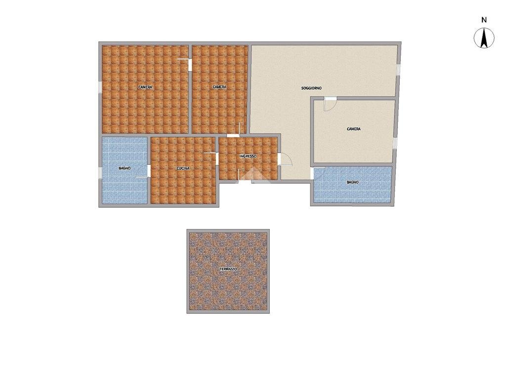 Appartamento Via Celesia, Genova - planimetria 1