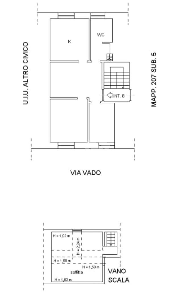 Trilocale Via Vado, Genova (zona Sestri Ponente) - planimetria 1