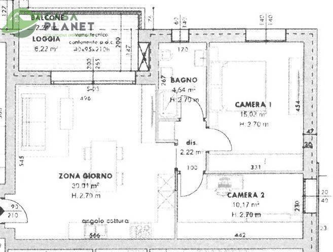 Foto 2 - Four-room apartment Viale della Repubblica, Marcon - floor plans 1