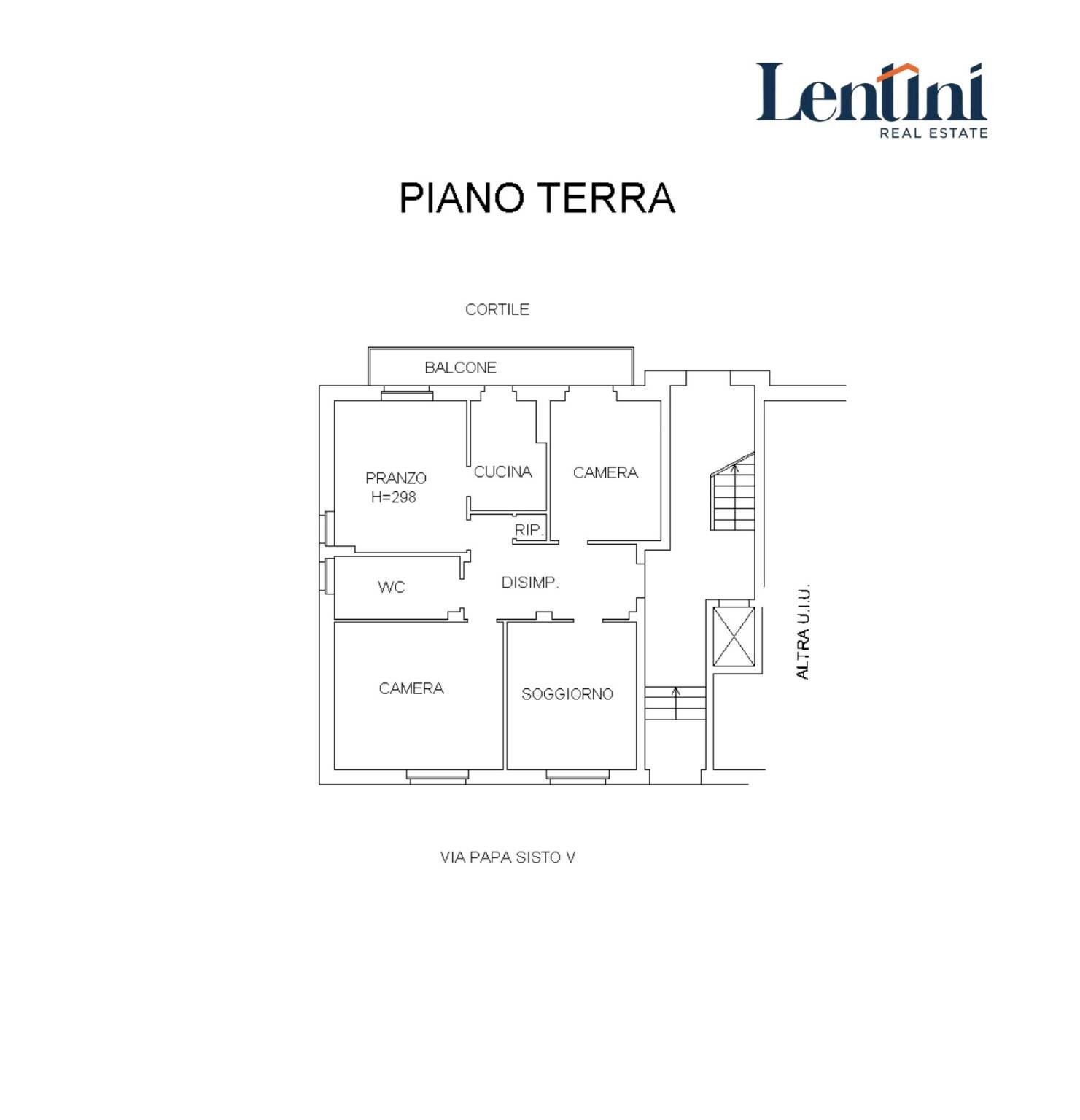 Quadrilocale via Papa Sisto IV, Casale Monferrato - planimetria 1