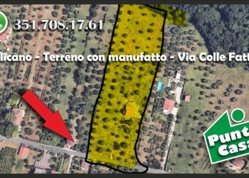 Mappa - Terreno agricolo via Colle Fattore, Gallicano nel Lazio - foto 3