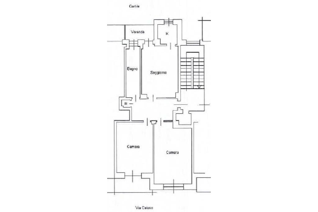 Trilocale Via Caluso, Rivoli - planimetria 1