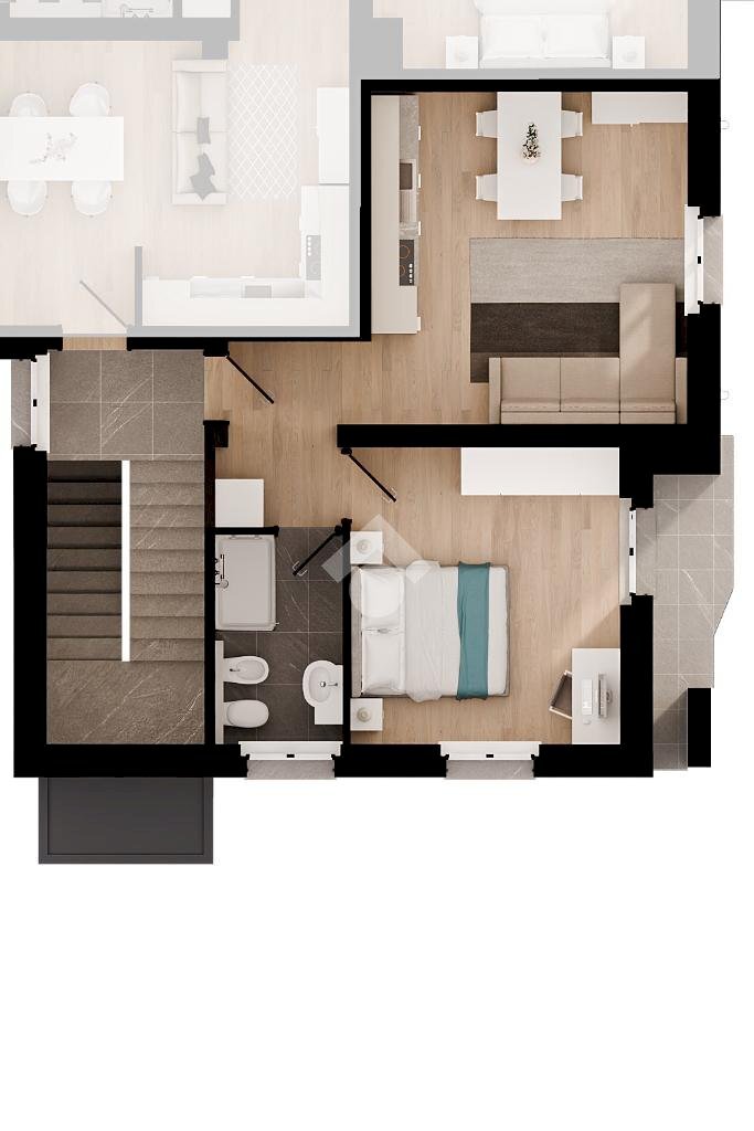 Bilocale Via Edmondo de Amicis, Parma - planimetria 1