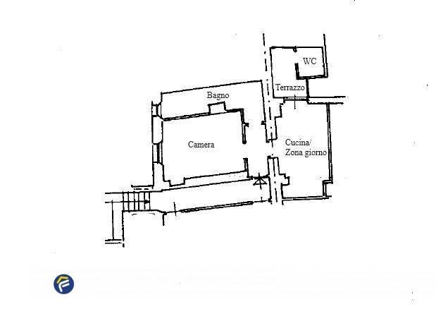 Foto 12 - Bilocale Via XXV Aprile, Spotorno - planimetria 1