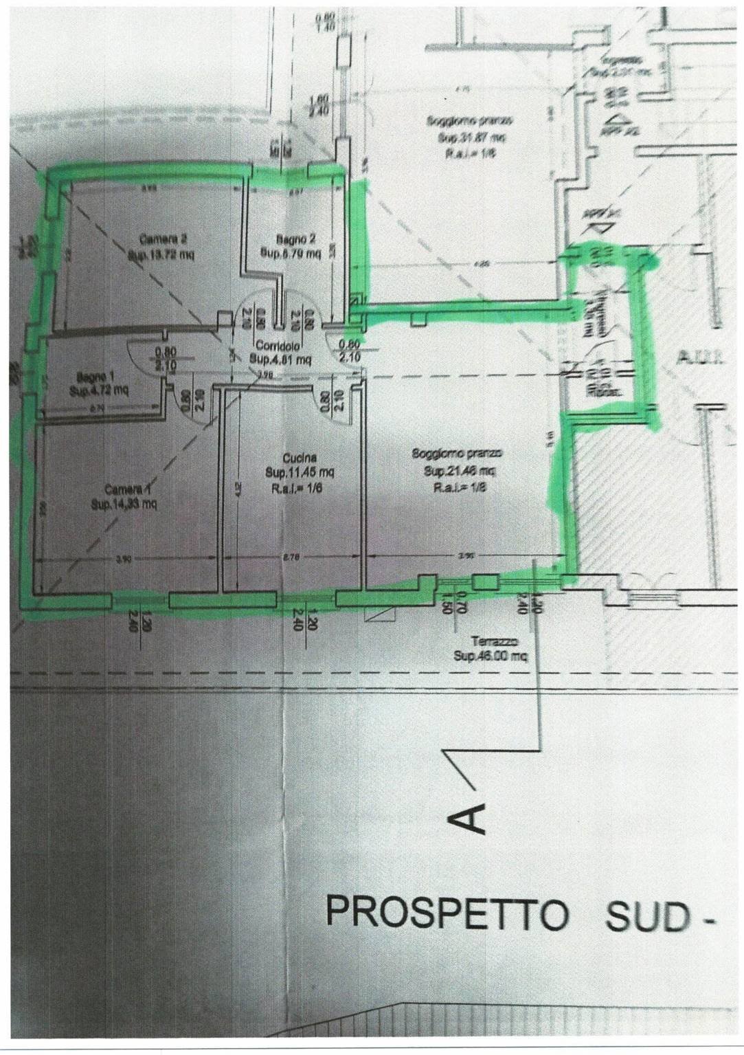 Trilocale via Dobbiaco, Varese - planimetria 1