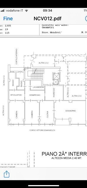 Independent house via Antonio Gramsci, 10, Torino (neighborhood Centro) - floor plans 1