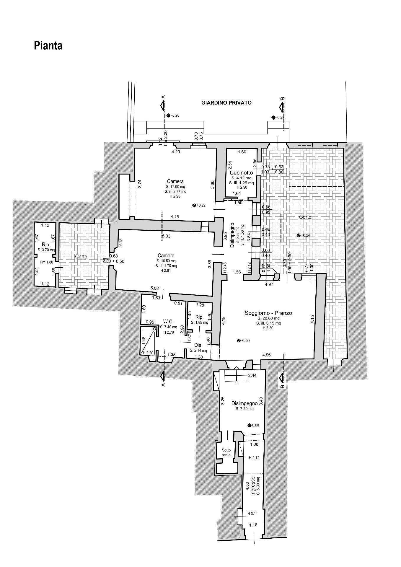 Foto 27 - Four-room apartment Montespertoli - floor plans 1