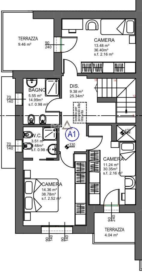 Foto 25 - Villa a Schiera Via Montello
 
5, Vedelago - planimetria 1
