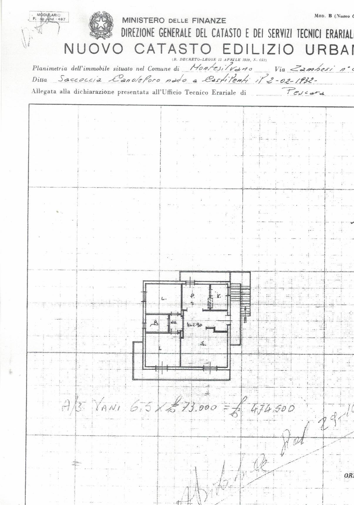 Foto 55 - Independent house Via Zambesi
 
2, Montesilvano - floor plans 1