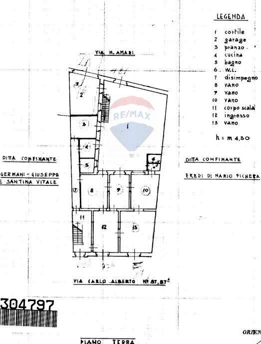 Pianta 2D - Casa indipendente VIA CARLO ALBERTO
 
87/89 p.T-1, Giarre - planimetria 1