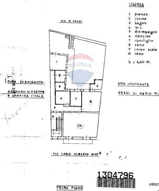 Pianta 2D - Casa semi indipendente VIA CARLO ALBERTO
 
87/89 p.1, Giarre - planimetria 1