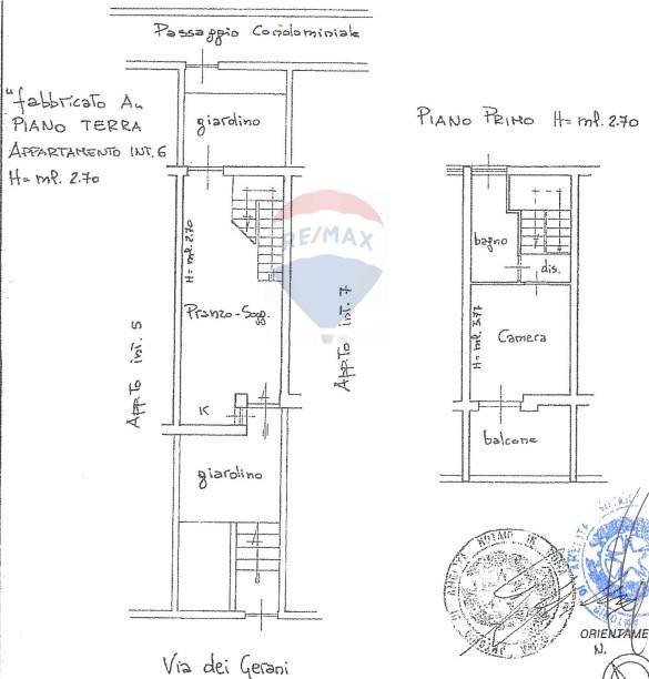 Pianta 2D - Villa a Schiera Via dei Gerani
 
42, Ardea - planimetria 1