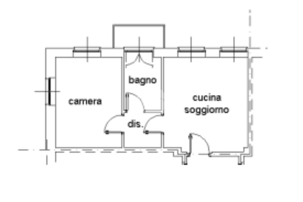 Bilocale Via Monte Rosa, Strambino - planimetria 1