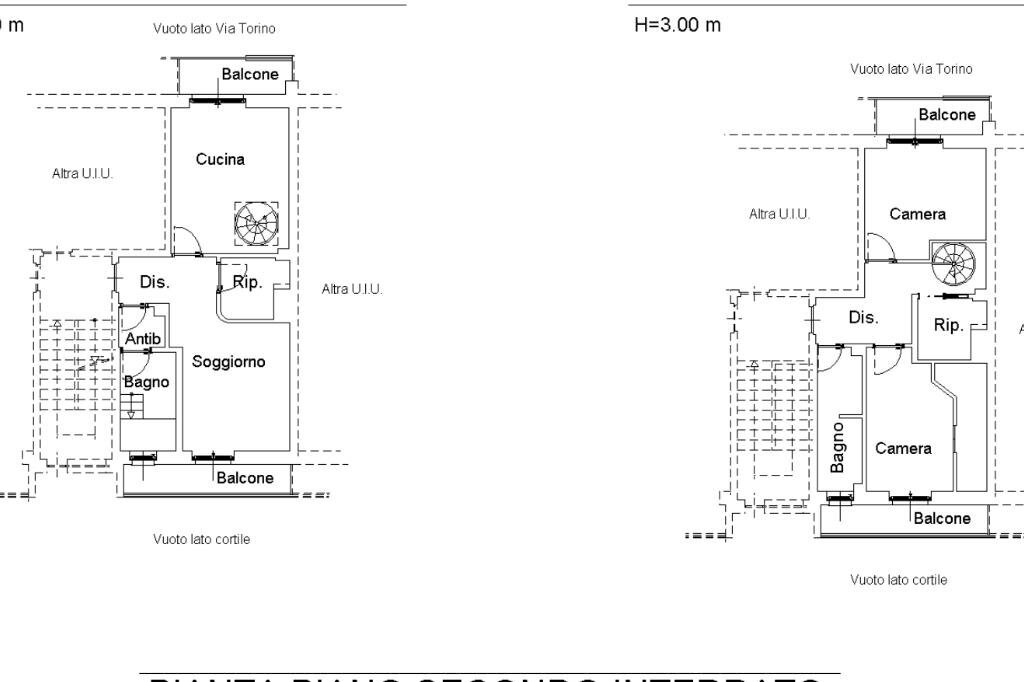 Quadrilocale Via Torino, Beinasco - planimetria 1