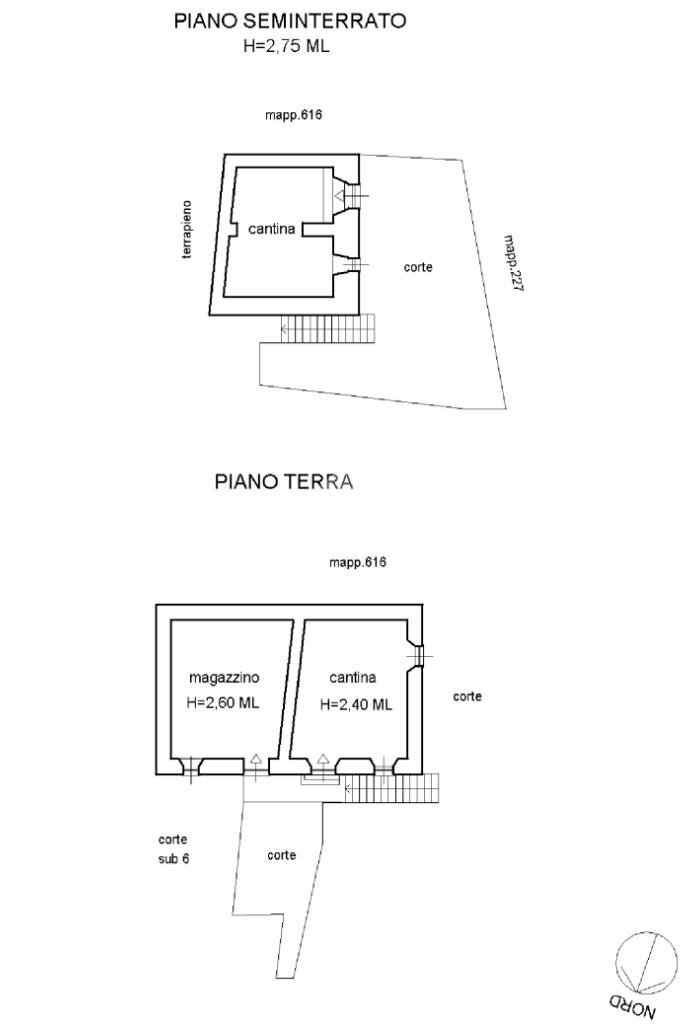 Semi-detached house Località Villa Montedomenico, Sestri Levante - floor plans 1