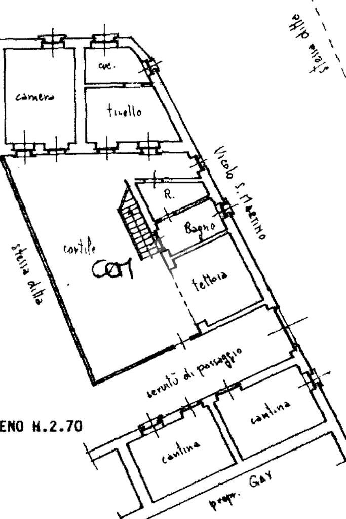 Casa indipendente Via S. Martino, Montanaro - planimetria 1