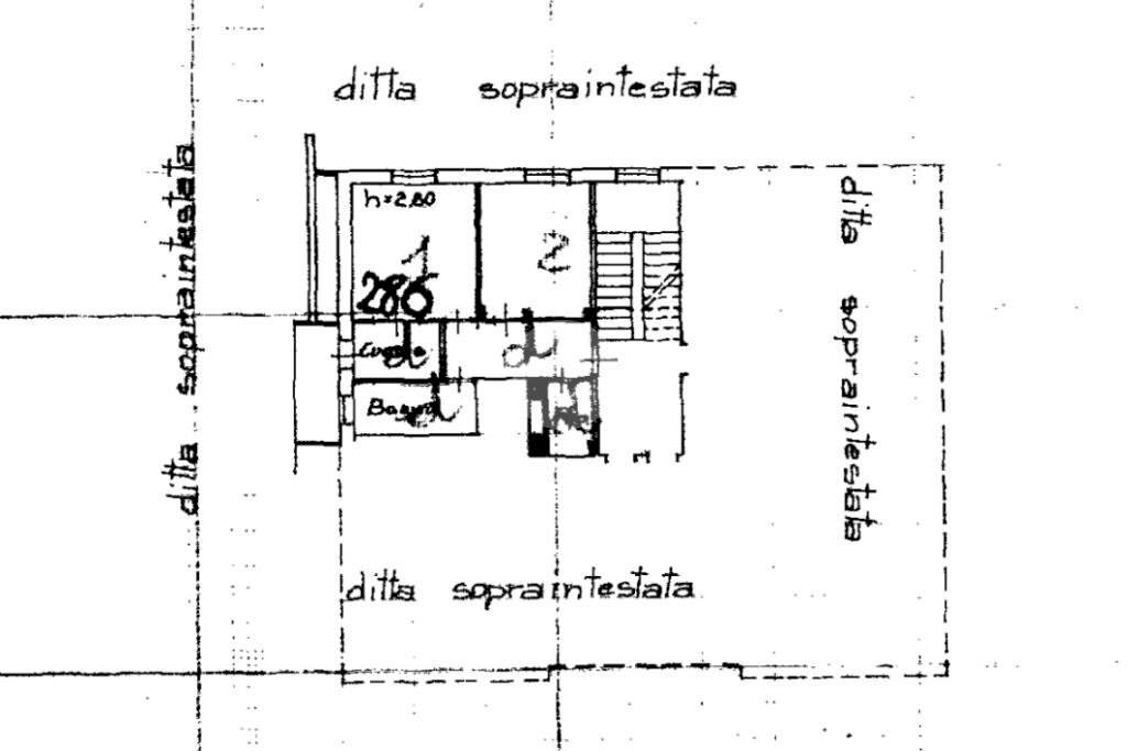 Bilocale Strada passo della croce, Monastero di Lanzo - planimetria 1