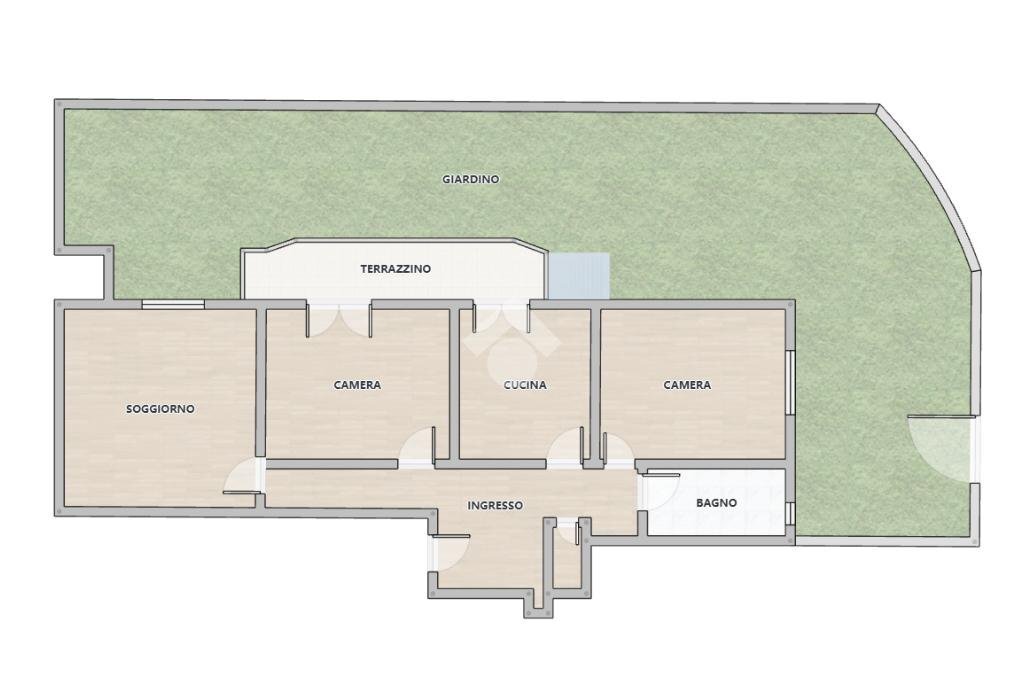 Quadrilocale Via Alberto Guglielmotti, Genova (zona Pegli) - planimetria 1
