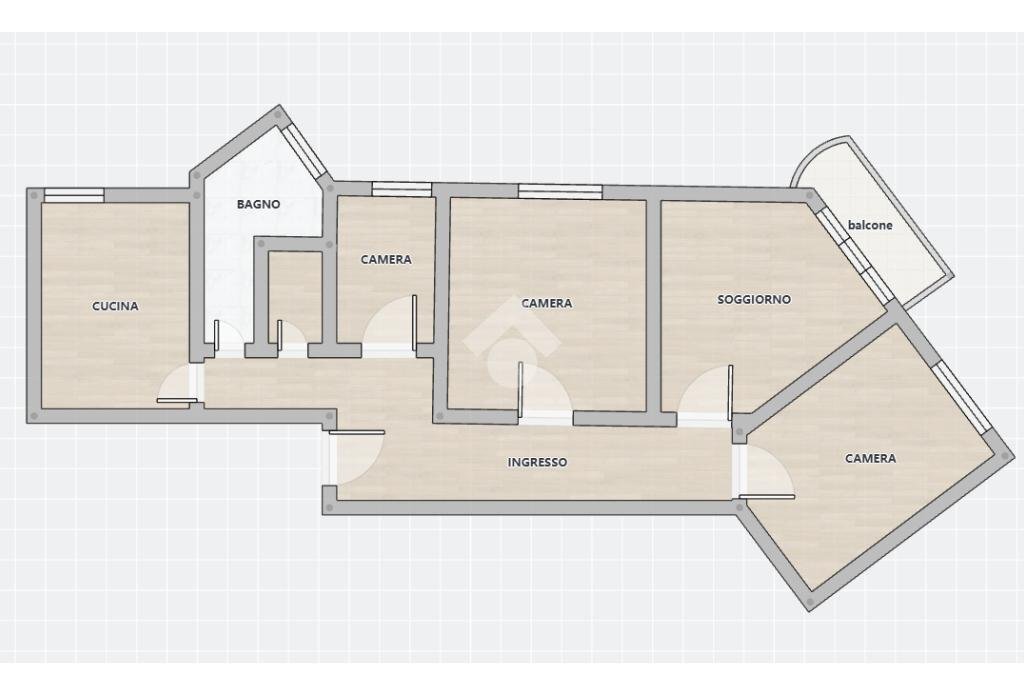 Apartment Via Teodoro II di Monferrato, Genova (neighborhood Pegli) - floor plans 1