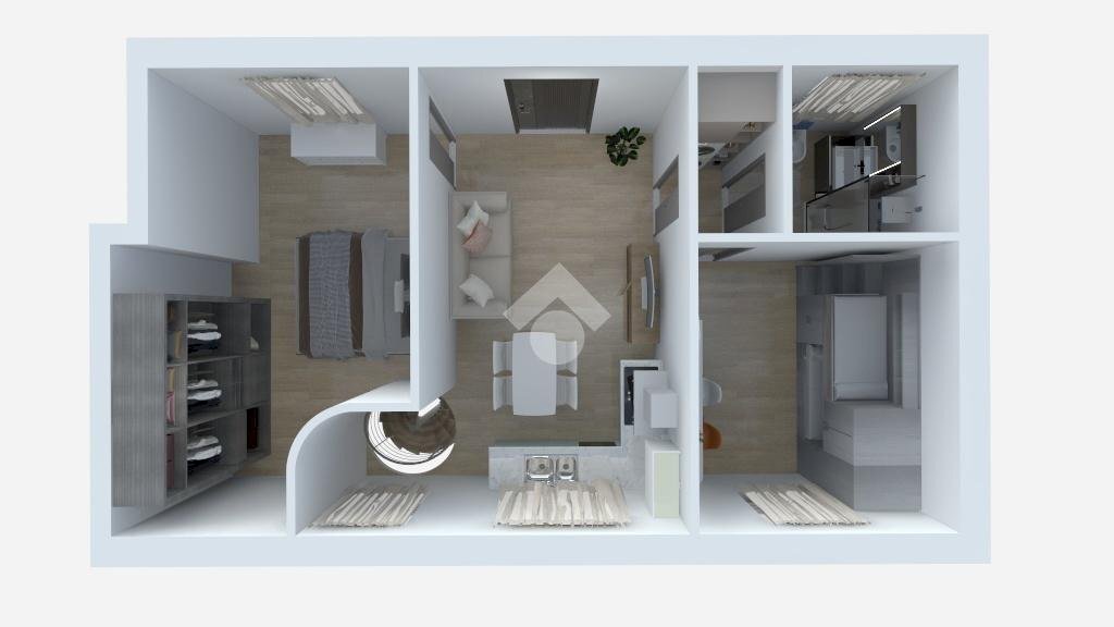 Trilocale Via G. Lupo, Grugliasco - planimetria 1