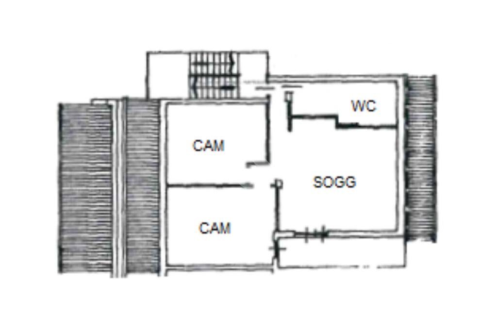 Trilocale Via Crea, Ivrea - planimetria 1
