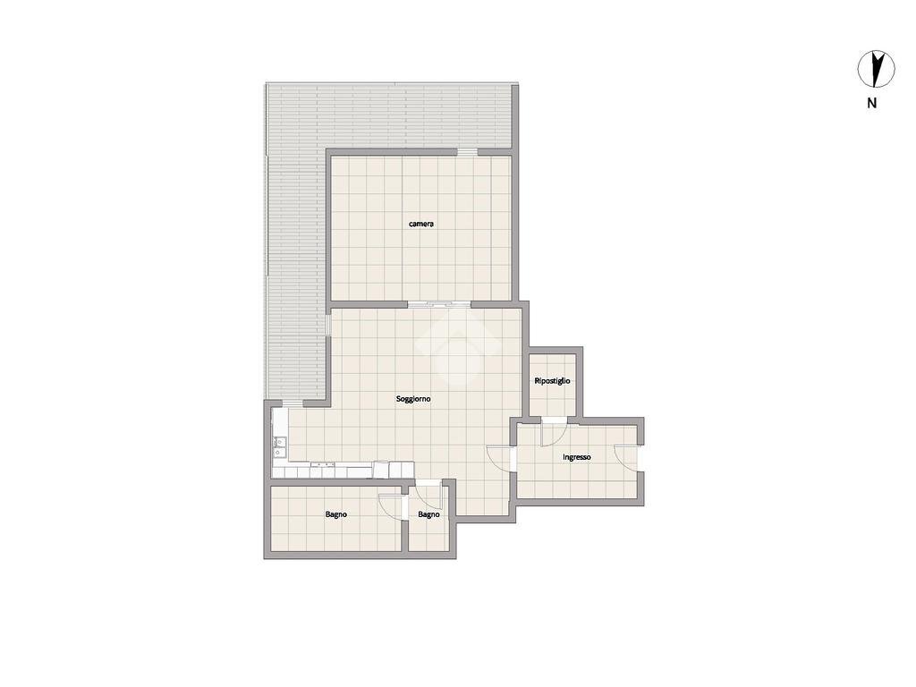 Bilocale Via Amedeo d'Aosta, Mediglia - planimetria 1