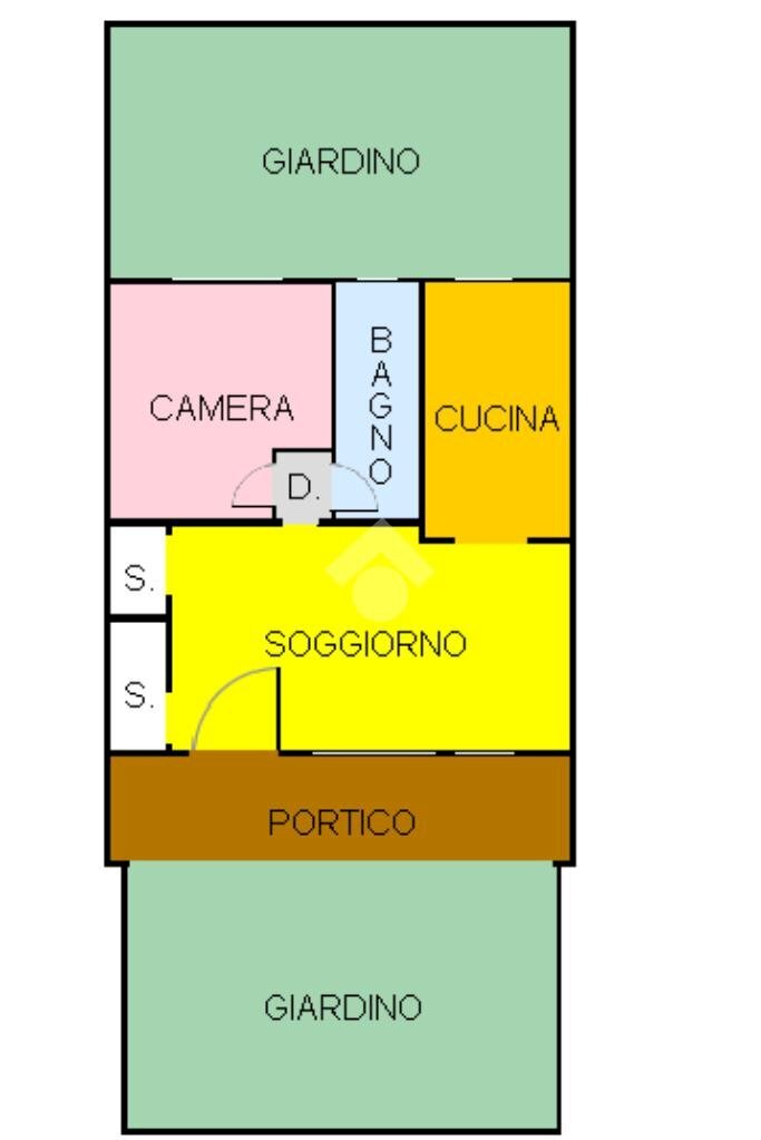 Portion of a house Via Enzo Biagi, Cambiago - floor plans 1