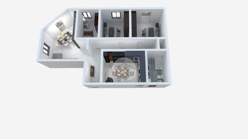 Four-room apartment Via Alessandro Manzoni, Sedriano - floor plans 1