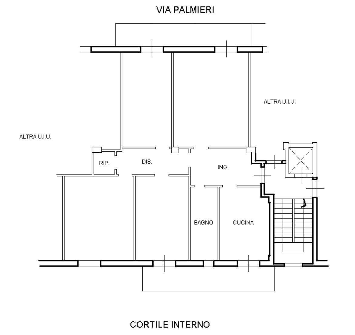 Foto 18 - Quadrilocale Via Giuseppe Palmieri
 
11, Bari - planimetria 1