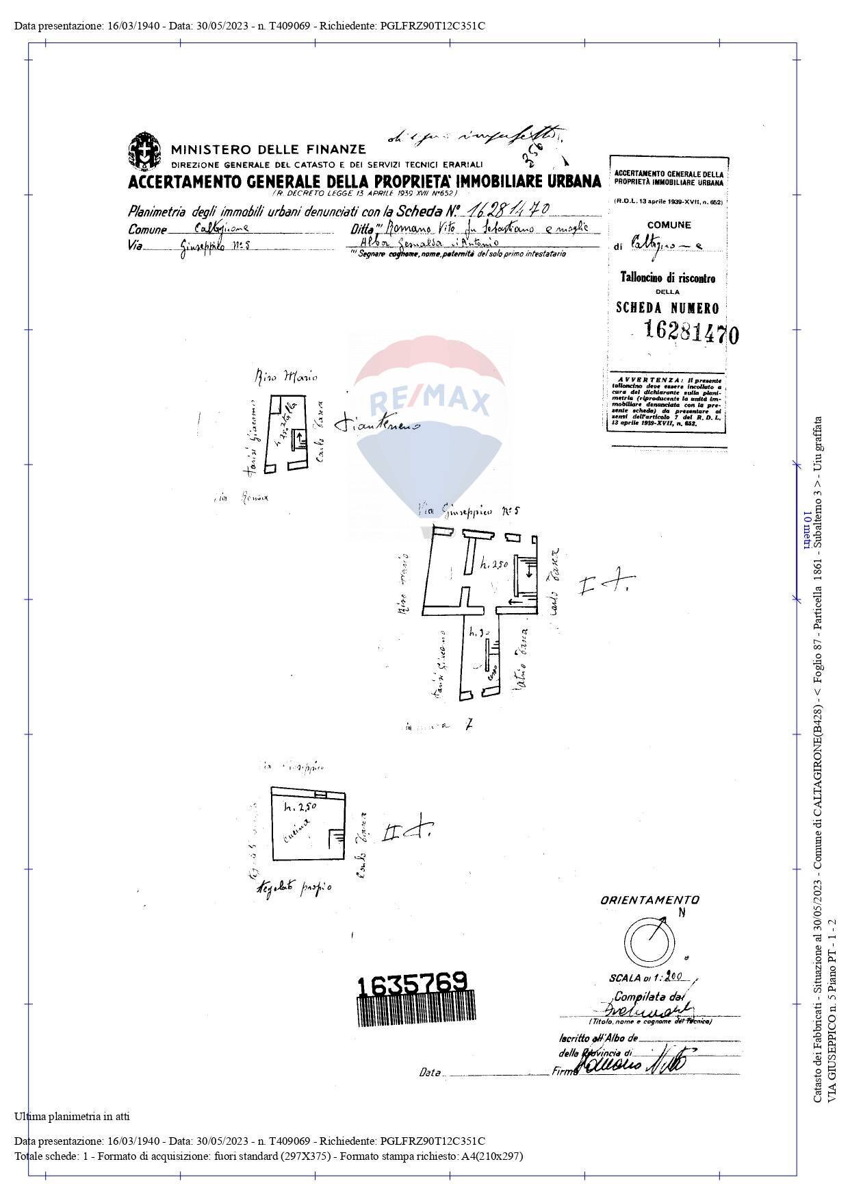 Pianta 2D - Casa indipendente Via Giuseppico
 
5, Caltagirone - planimetria 1