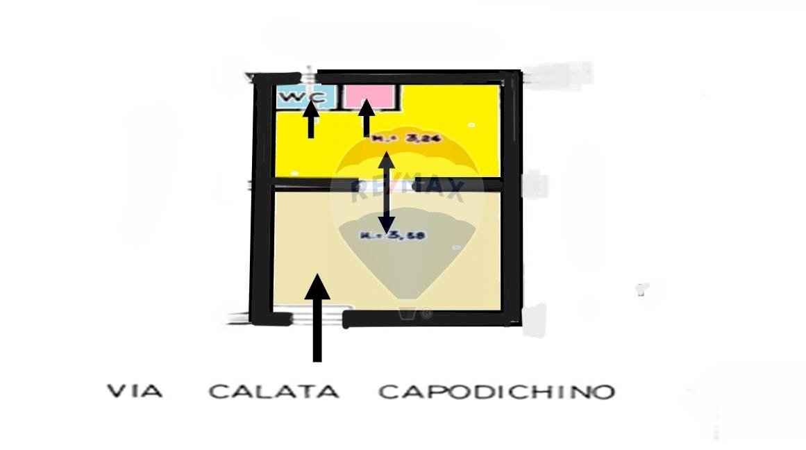 Pianta 2D - Commercial Premises Calata Capodichino
 
23, Napoli - floor plans 1