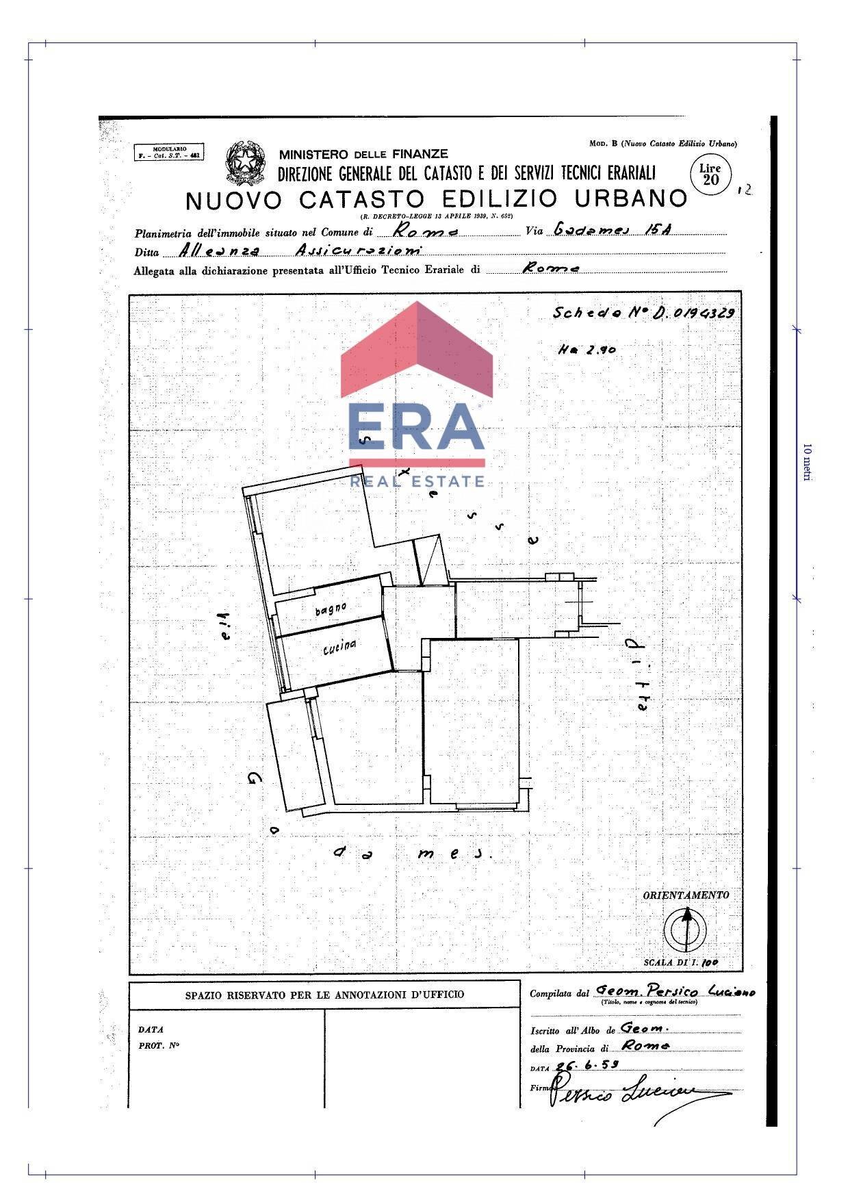 Foto 33 - Three-room apartment Via Dancalia
 
8, Roma - floor plans 1