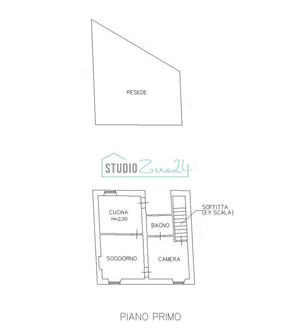 Foto 15 - Three-room apartment via roosevelt, Seravezza - floor plans 1