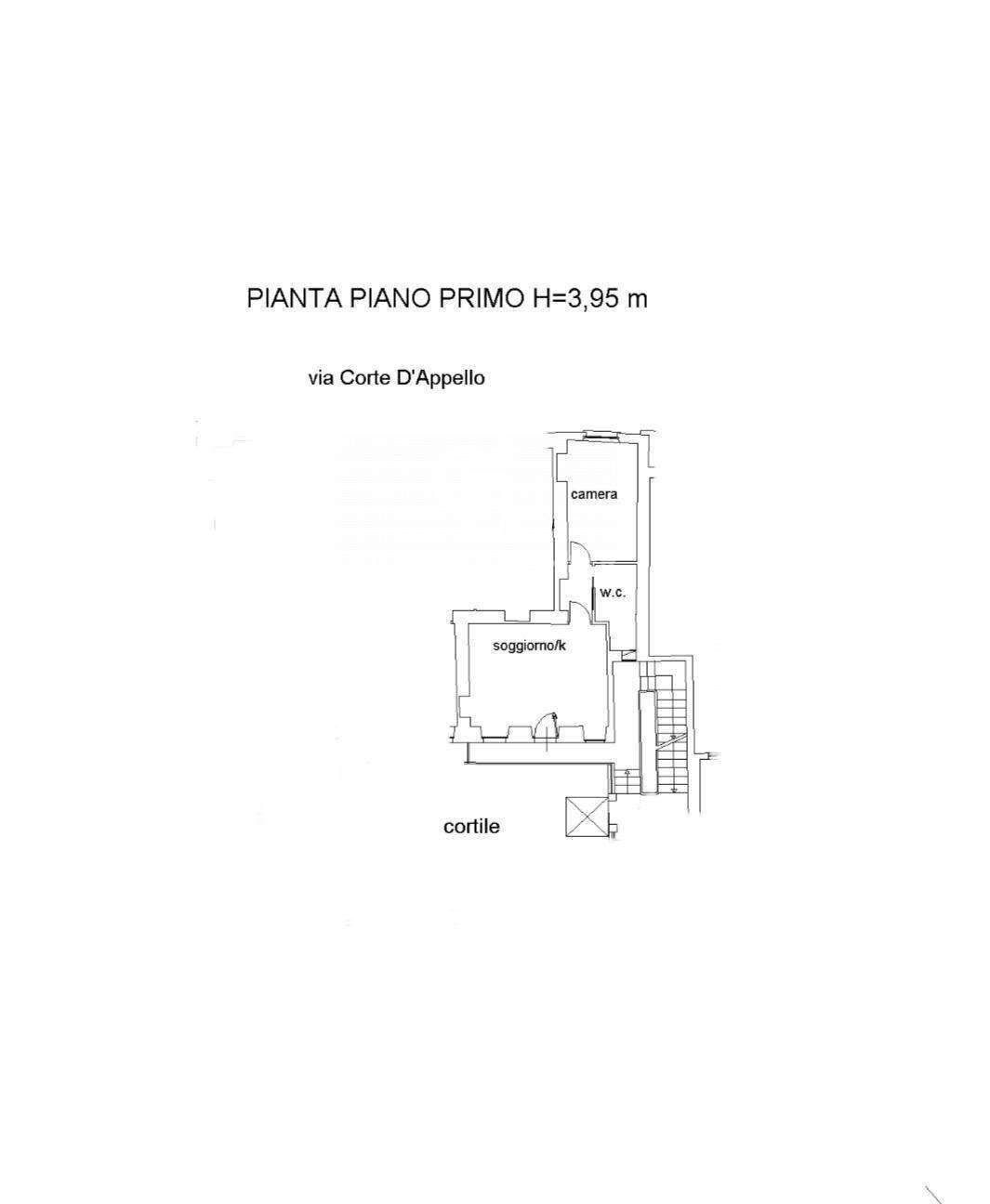 Foto 19 - Bilocale Via Corte D'appello, Torino - planimetria 1