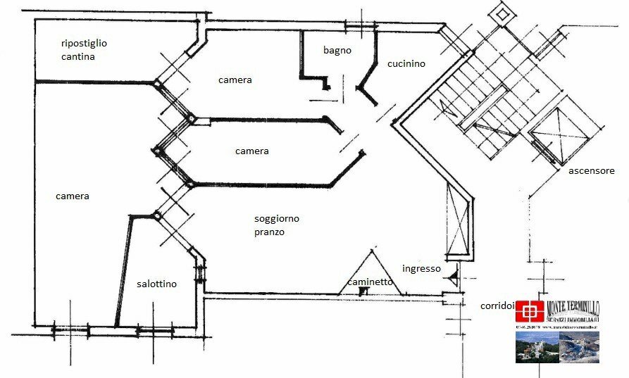 Quadrilocale via dei Villini, 40, Rieti - planimetria 1