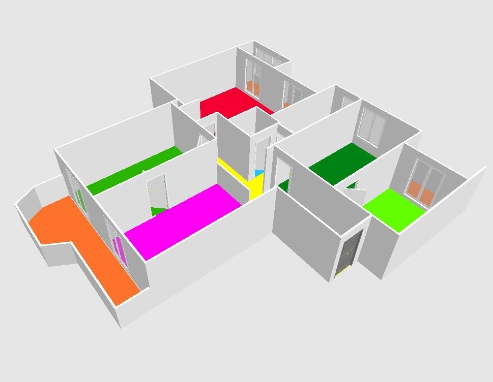 Apartment Via Diano, Genova (neighborhood Palmaro) - floor plans 1