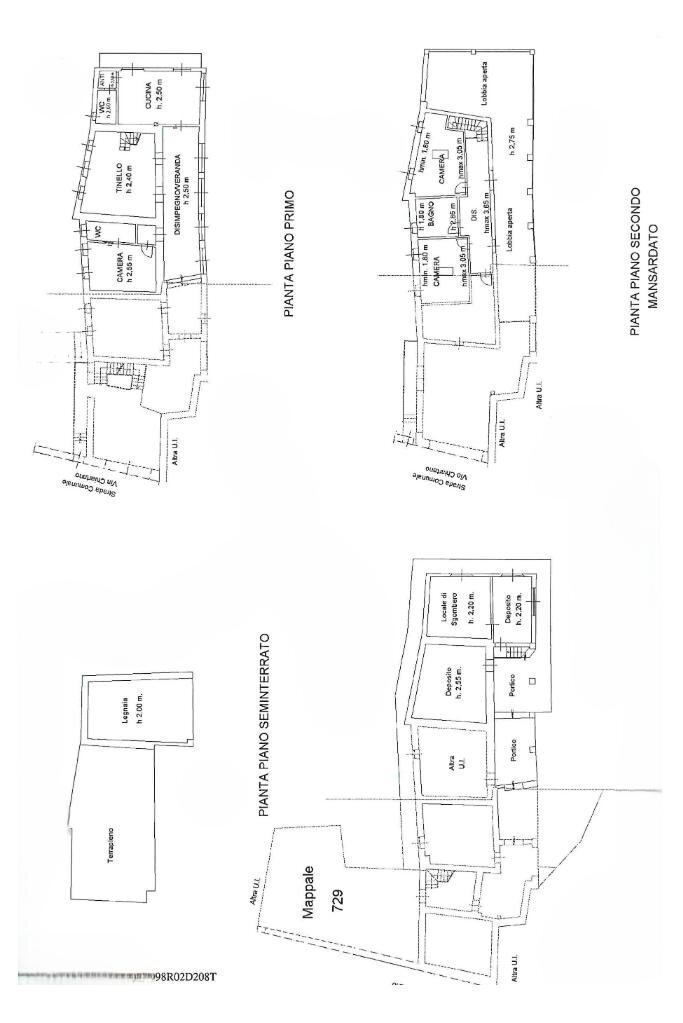 Casa indipendente Via Chiartano, Val di Chy - planimetria 1