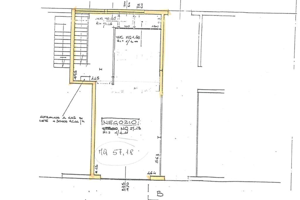 Negozio via ravegnana, Forlì - planimetria 1