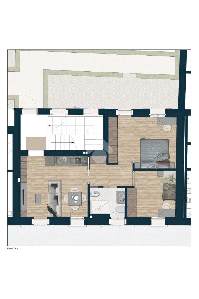 Casa semi indipendente Via Lodi, Melegnano - planimetria 1