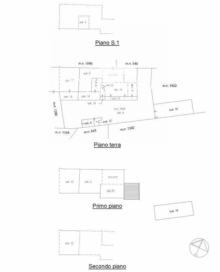 elaborato planimetrico - Rustico via Van
 
6, Follina - planimetria 1