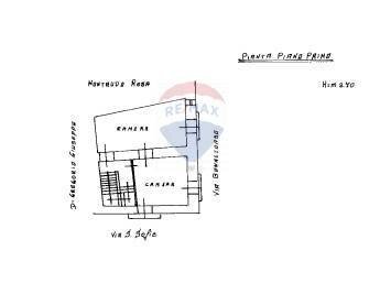 Pianta 2D - Casa semi indipendente Via Santa Sofia
 
63, Caltagirone - planimetria 1