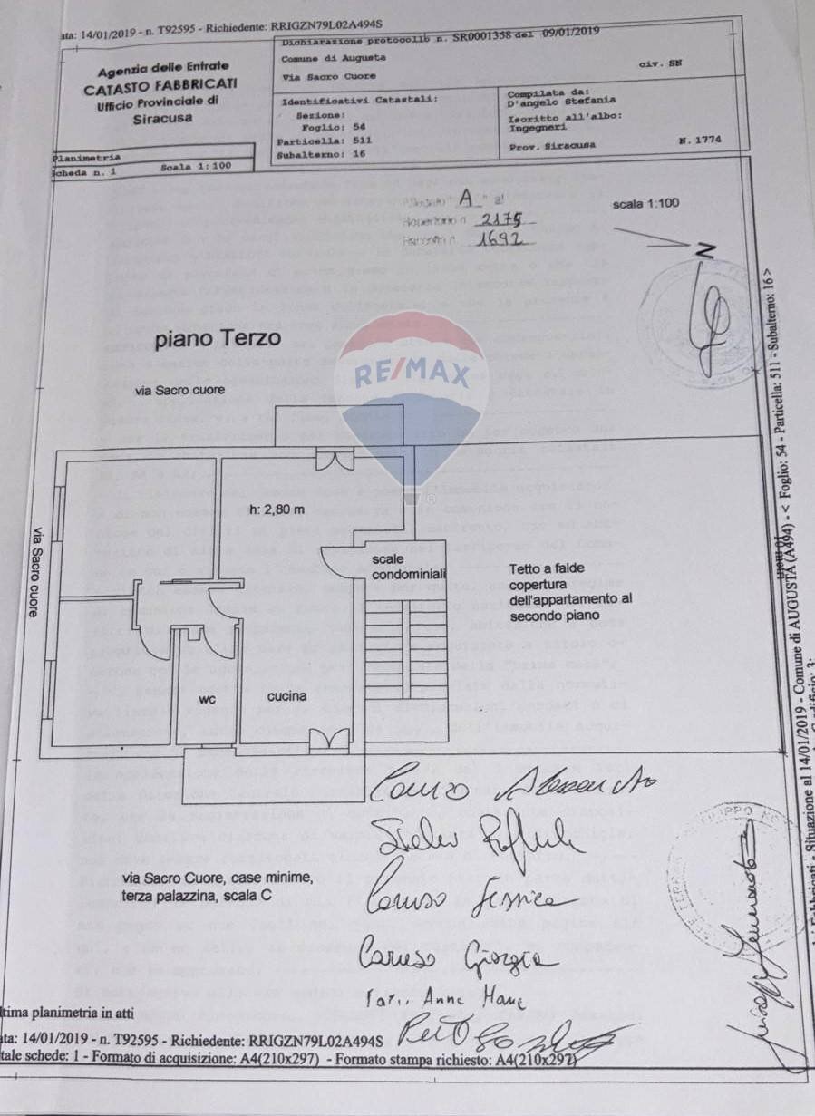 Pianta 2D - Appartamento VIA SACRO CUORE
 
3/C, Augusta - planimetria 1