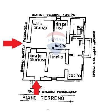 PLANIMETRIA PIANO TERRA - Independent house LOCALITA RIVIANO, Varano de' Melegari - floor plans 1