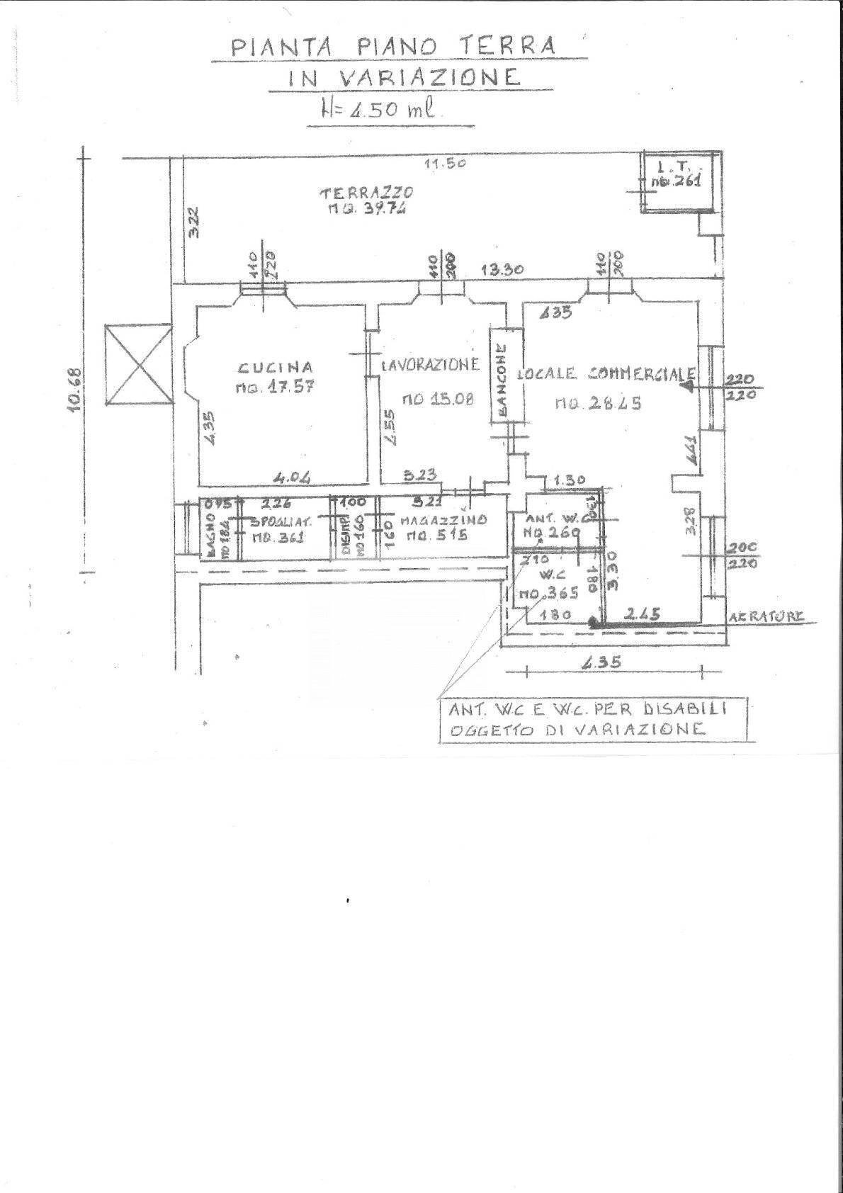 Foto 39 - Attività Commerciale Via C. Battisti, Pescara - planimetria 1