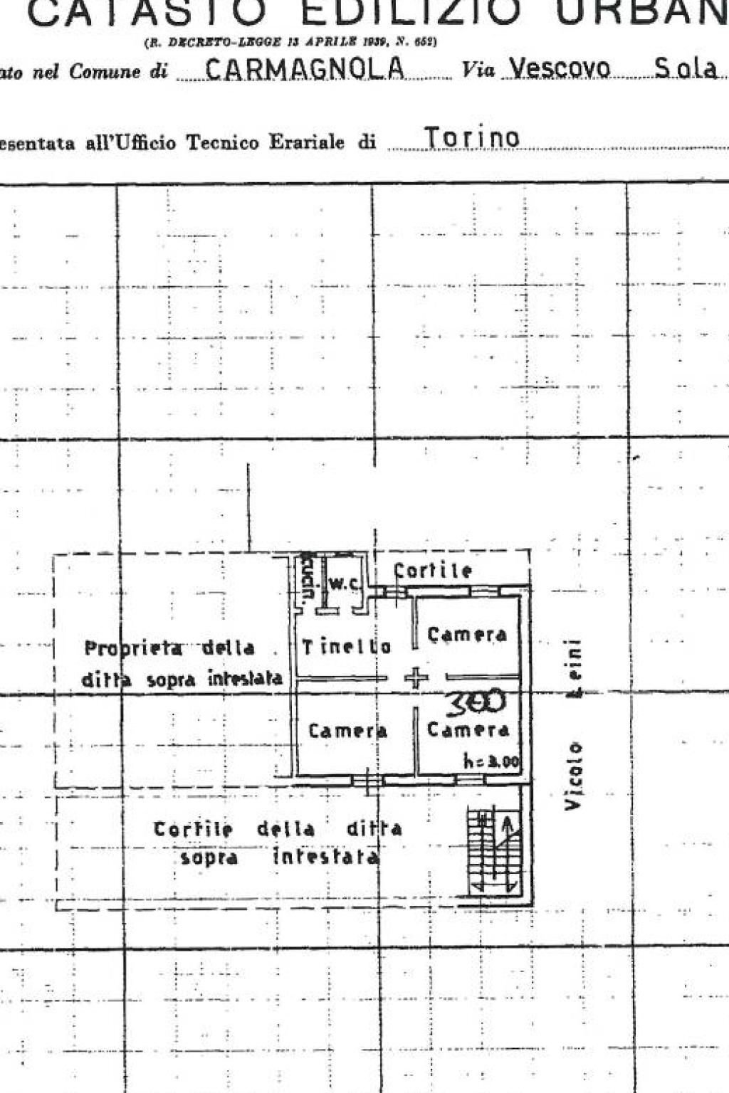 Villa a Schiera via Pietro Sola Vescovo, 4, Carmagnola - planimetria 1