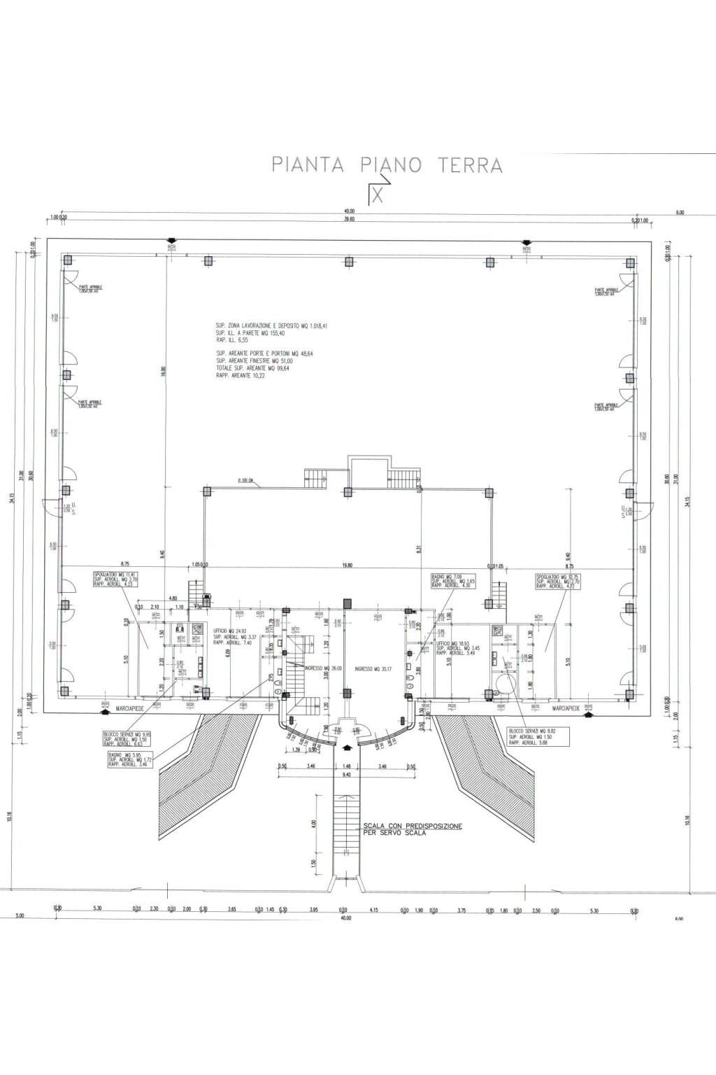 Capannone viale Alcide De Gasperi, Bareggio - planimetria 1