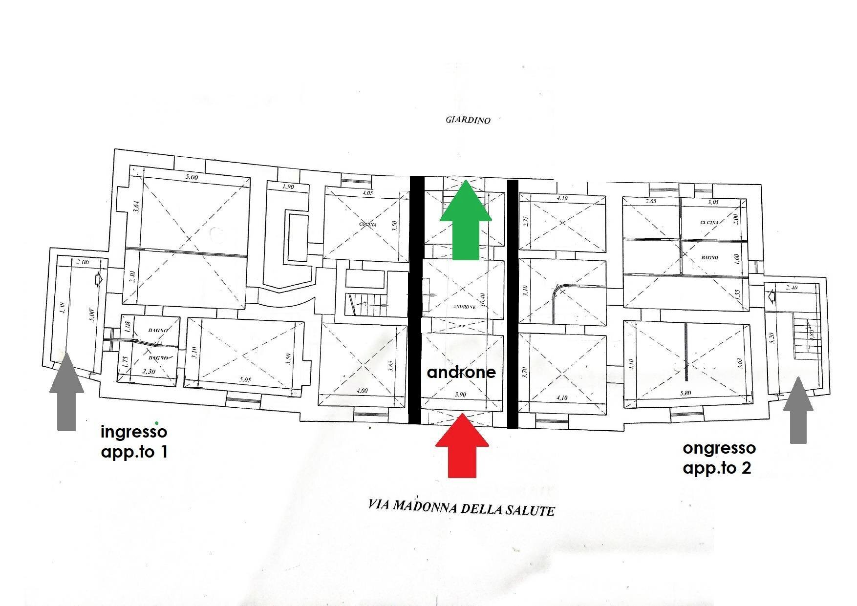 Villa via Madonna della Salute, Portici - planimetria 1
